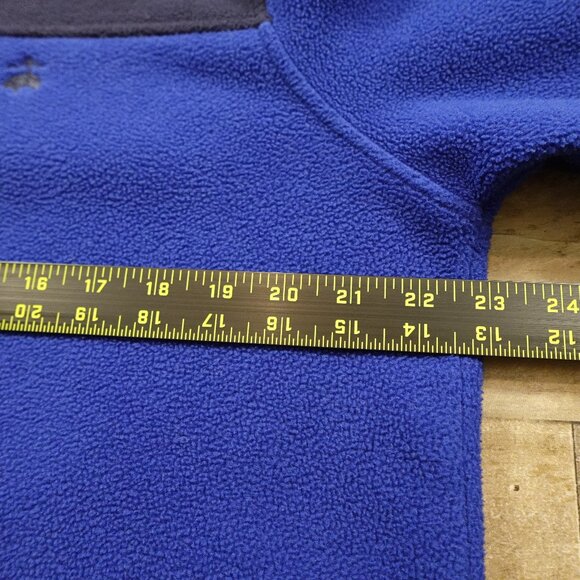 Brooks Brothers half zip fleece pullover men's large blue - Picture 6 of 12